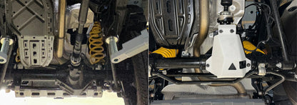 Aluminum Rear Differential Bash Plate - Ineos Grenadier V-3.0, 3.0D, At, 4Wd (2023-Present) + Fitting Kit RIVAL