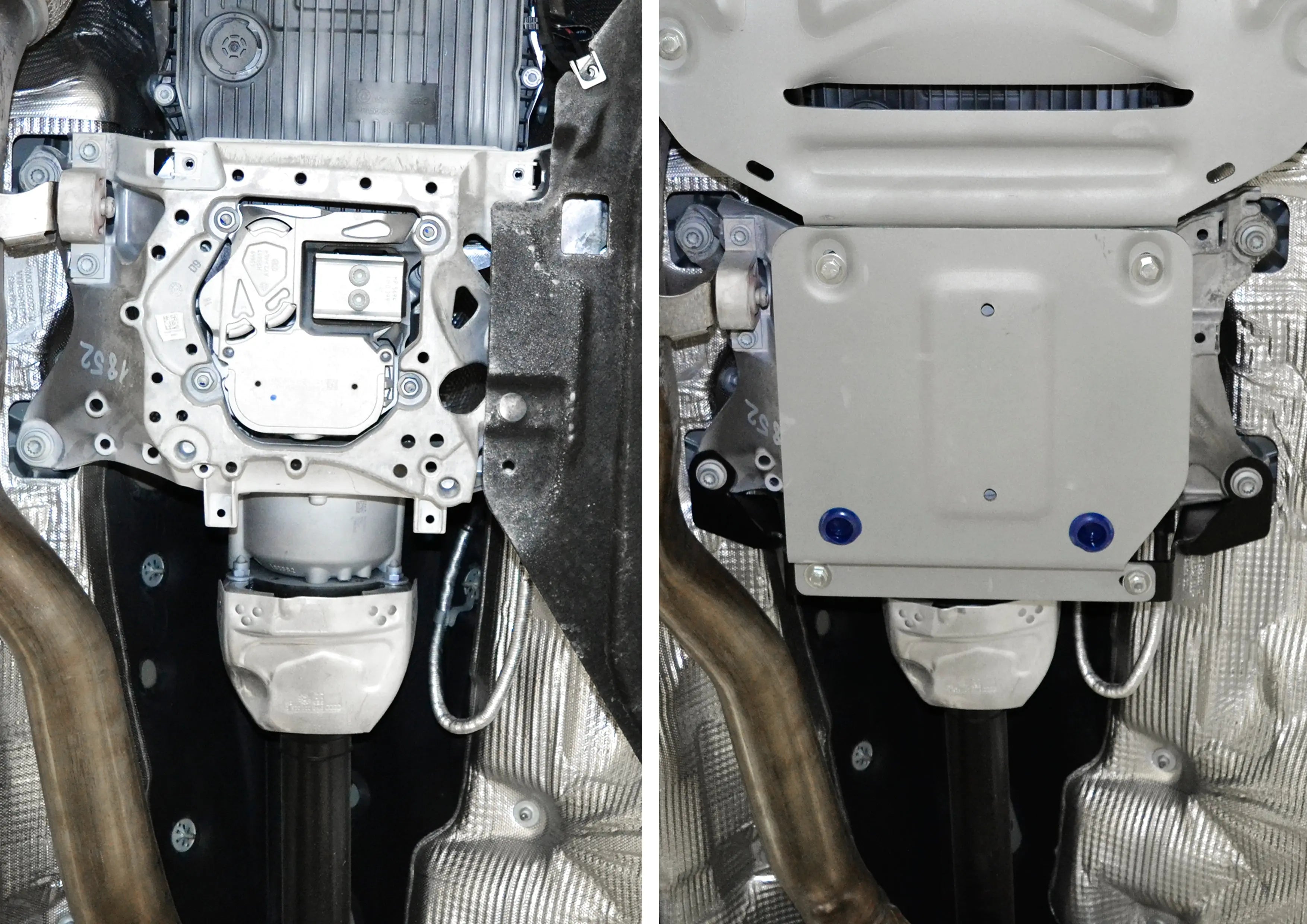 Aluminum Transfer Case Protection Plate - Volkswagen Touareg 2018-; 3 L. / Gasoline; 2 L. / Gasoline; 3 L. / Diesel RIVAL