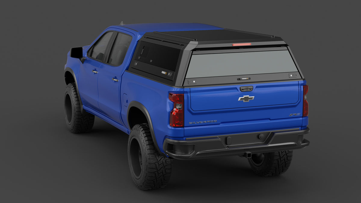 ForgedX Aluminium Ute Canopy - to suit Chevrolet Silverado 1500 2019-on (5'8" Short Box)