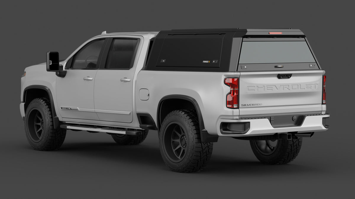 ForgedX Aluminium Ute Canopy - to suit Chevrolet Silverado 2500 HD 2020-on (6'9" Standard Box)