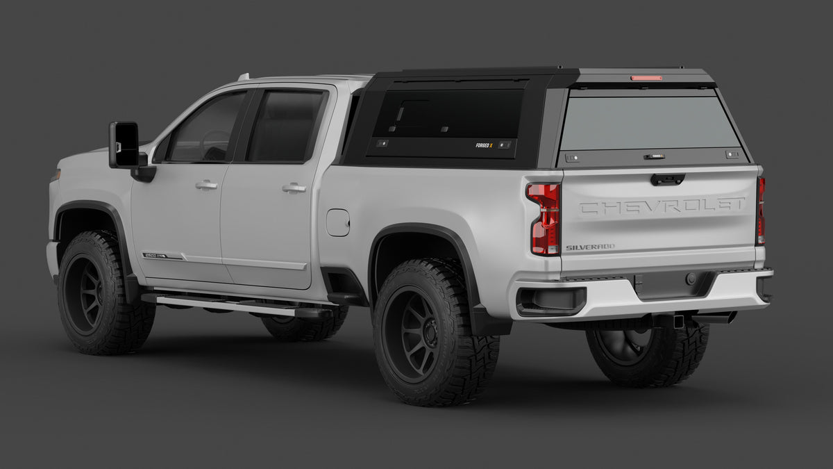 ForgedX Aluminium Ute Canopy - to suit Chevrolet Silverado 2500 HD 2020-on (6'9" Standard Box)