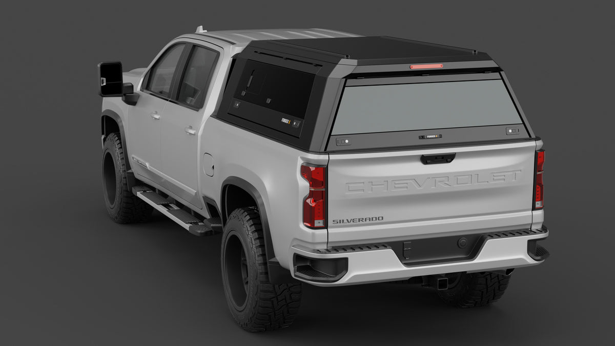 ForgedX Aluminium Ute Canopy - to suit Chevrolet Silverado 2500 HD 2020-on (6'9" Standard Box)