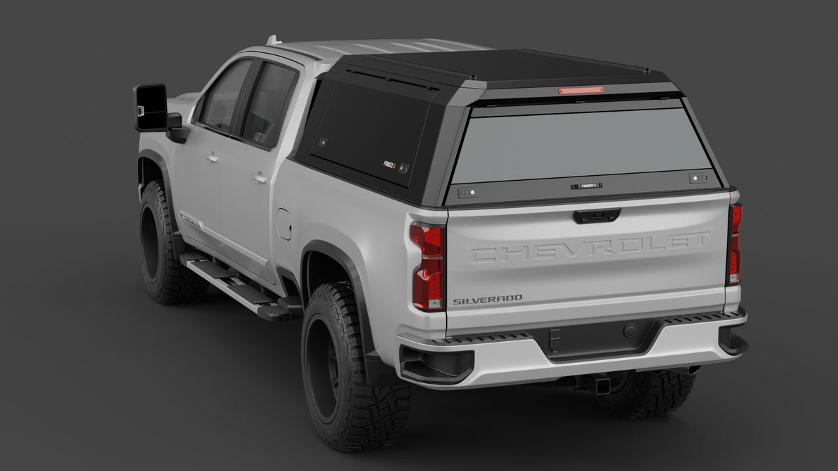 ForgedX Aluminium Ute Canopy - to suit Chevrolet Silverado 2500 HD 2020-on (6'9" Standard Box)