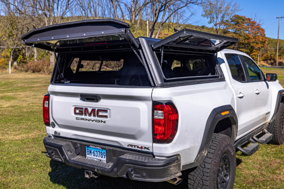 Alu-Cab Contour Canopy for Chevy Colorado & GMC Canyon Short Bed fitted to Holden Colorado — Rival 4x4 Australia