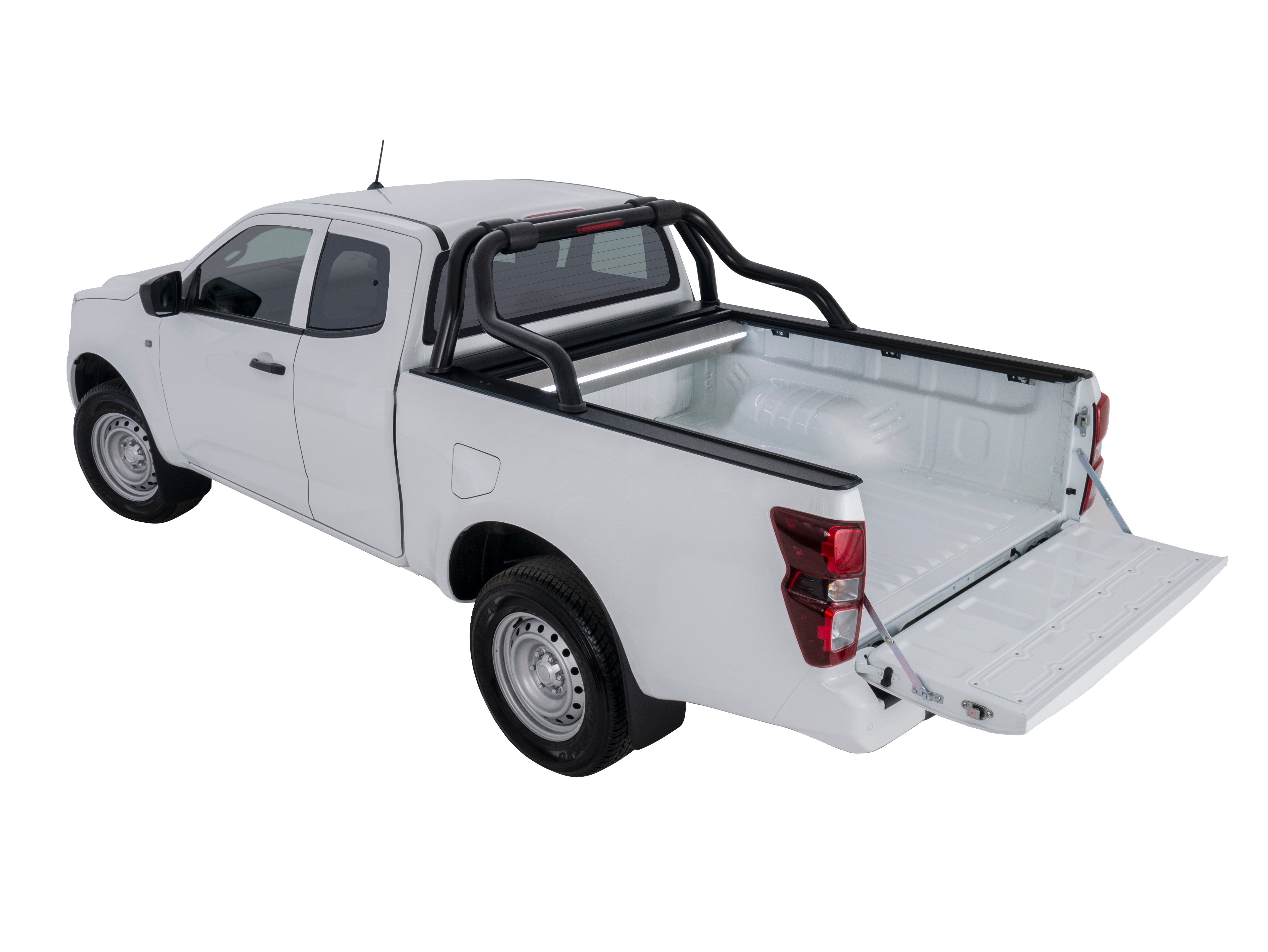 HSP Retractable Tonneau — HSP Retractable Tonneau for Isuzu D-Max Gen 3 — Extended Sports Bar / Genuine Sp