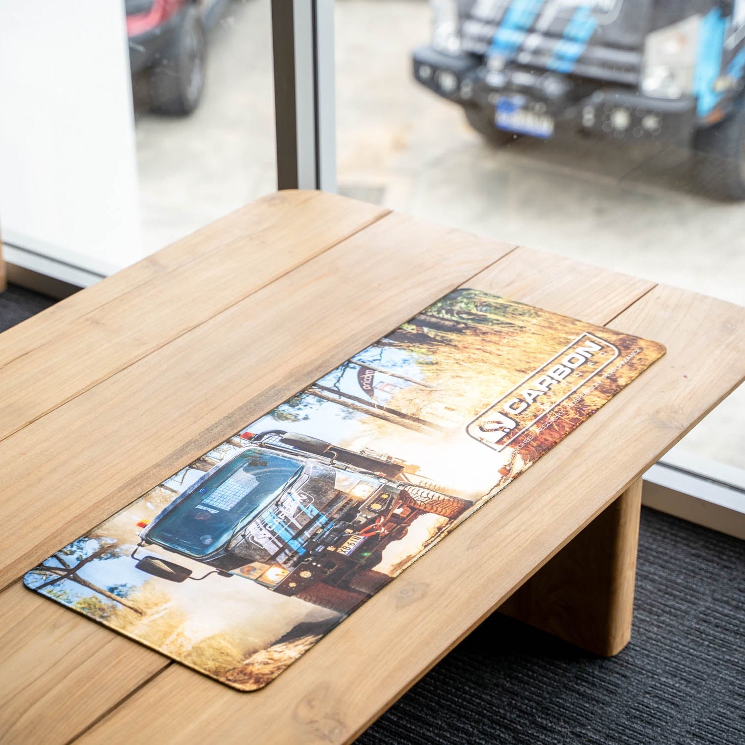 Carbon Premium Desk Mat - CM - DMAT - TRUCK 1 Carbon Offroad