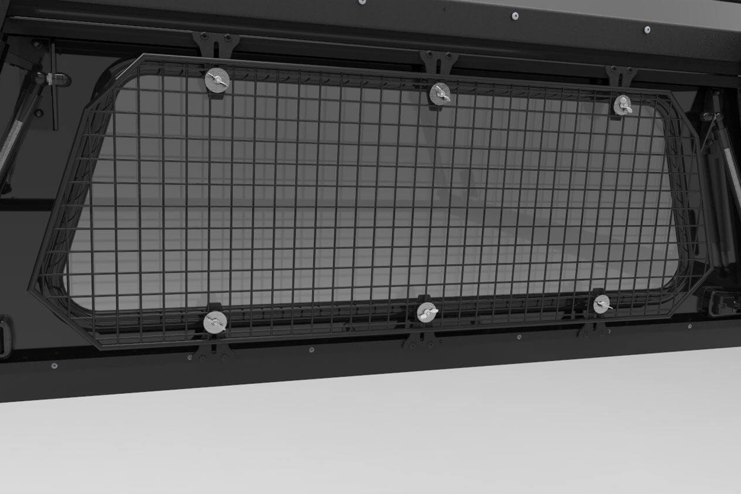Alu-Cab Security Window Grid for Explorer Canopy — genuine product, Rival 4x4 Australia