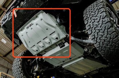 Ford Ranger PX1/PX2/PX3 (2012–2022), Everest (2015–2022) / Mazda BT-50 (2011–2020) 4x4 Radiator Bash Plate – Aluminium RIVAL 4x4 Australia