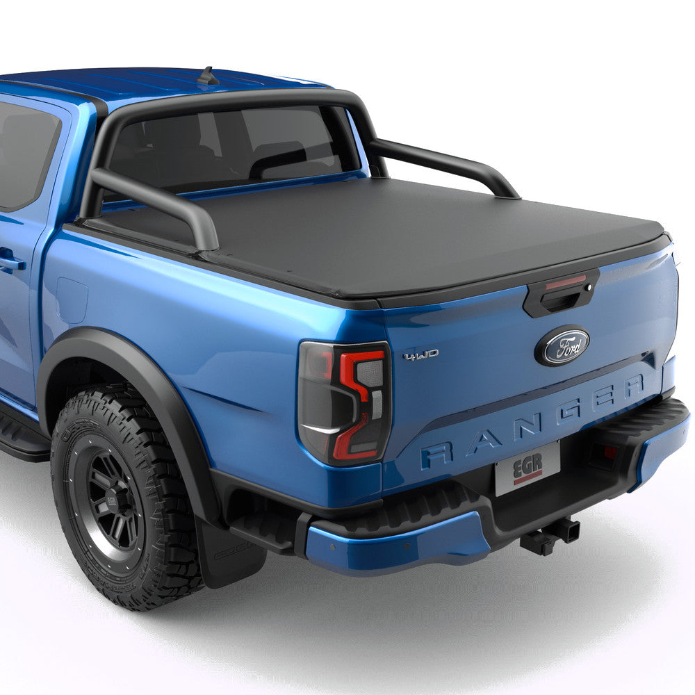 EGR Soft Tonneau Cover — Ford Ranger RA 2022-Dual Cab (Suits Short Leg Sports Bar)