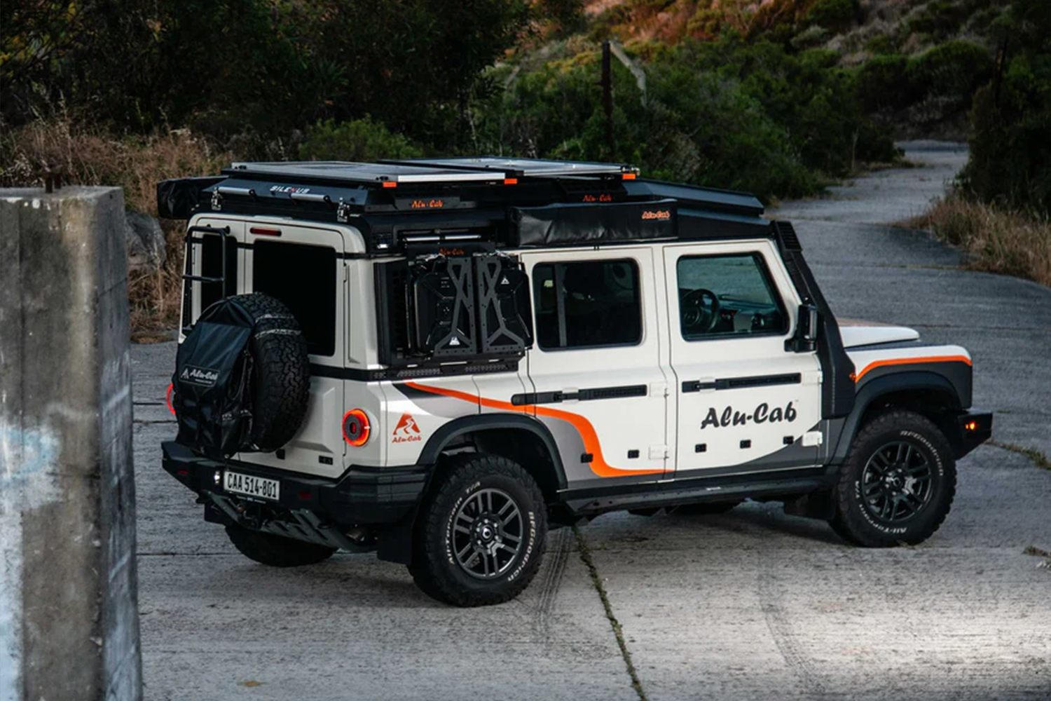 Alu-Cab INEOS Grenadier Roof Rack Tray fitted to INEOS Grenadier — Rival 4x4 Australia