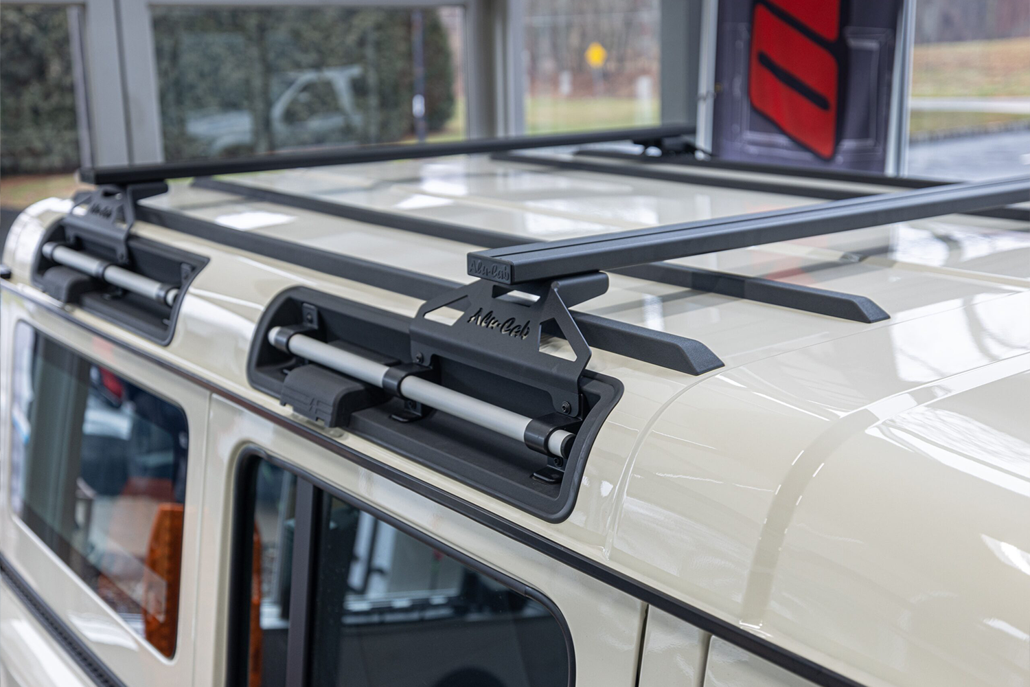 Alu-Cab INEOS Grenadier Load Bar Feet fitted to INEOS Grenadier — Rival 4x4 Australia