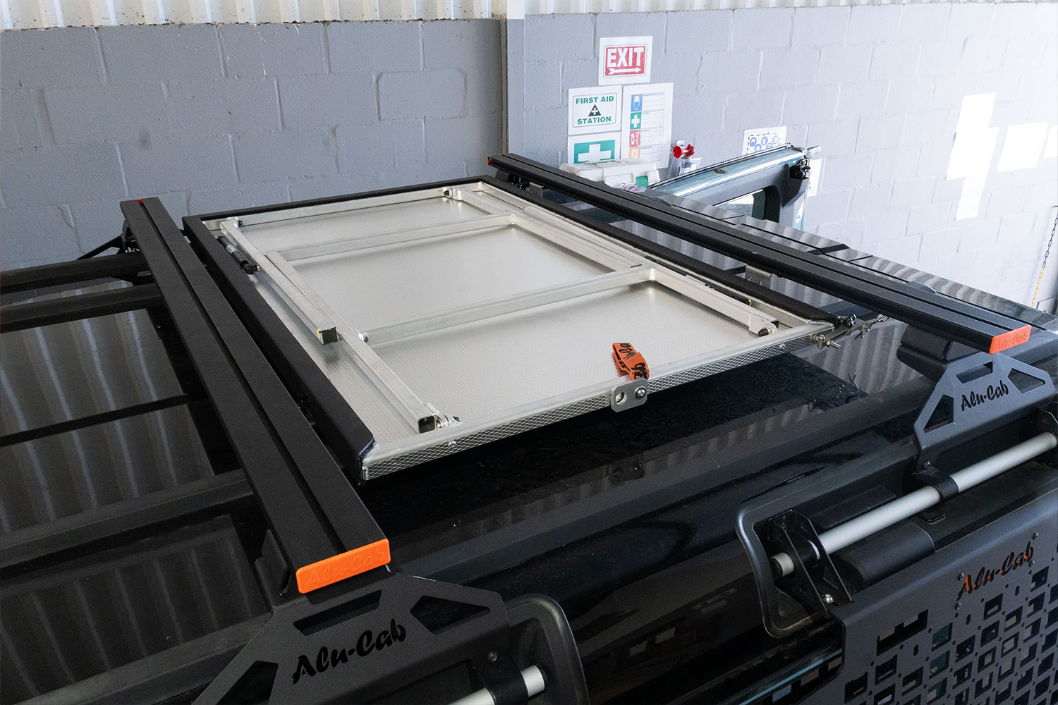 Alu-Cab INEOS Grenadier Table Slide fitted to INEOS Grenadier — Rival 4x4 Australia