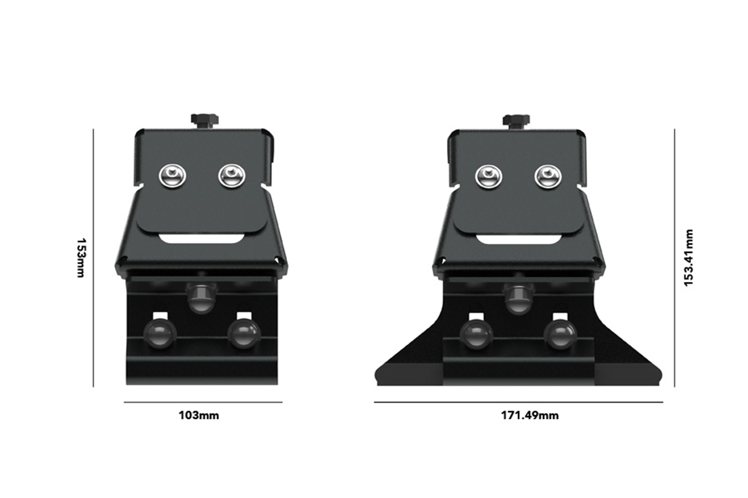 Alu-Cab Gutter Mount Feet — genuine product, Rival 4x4 Australia