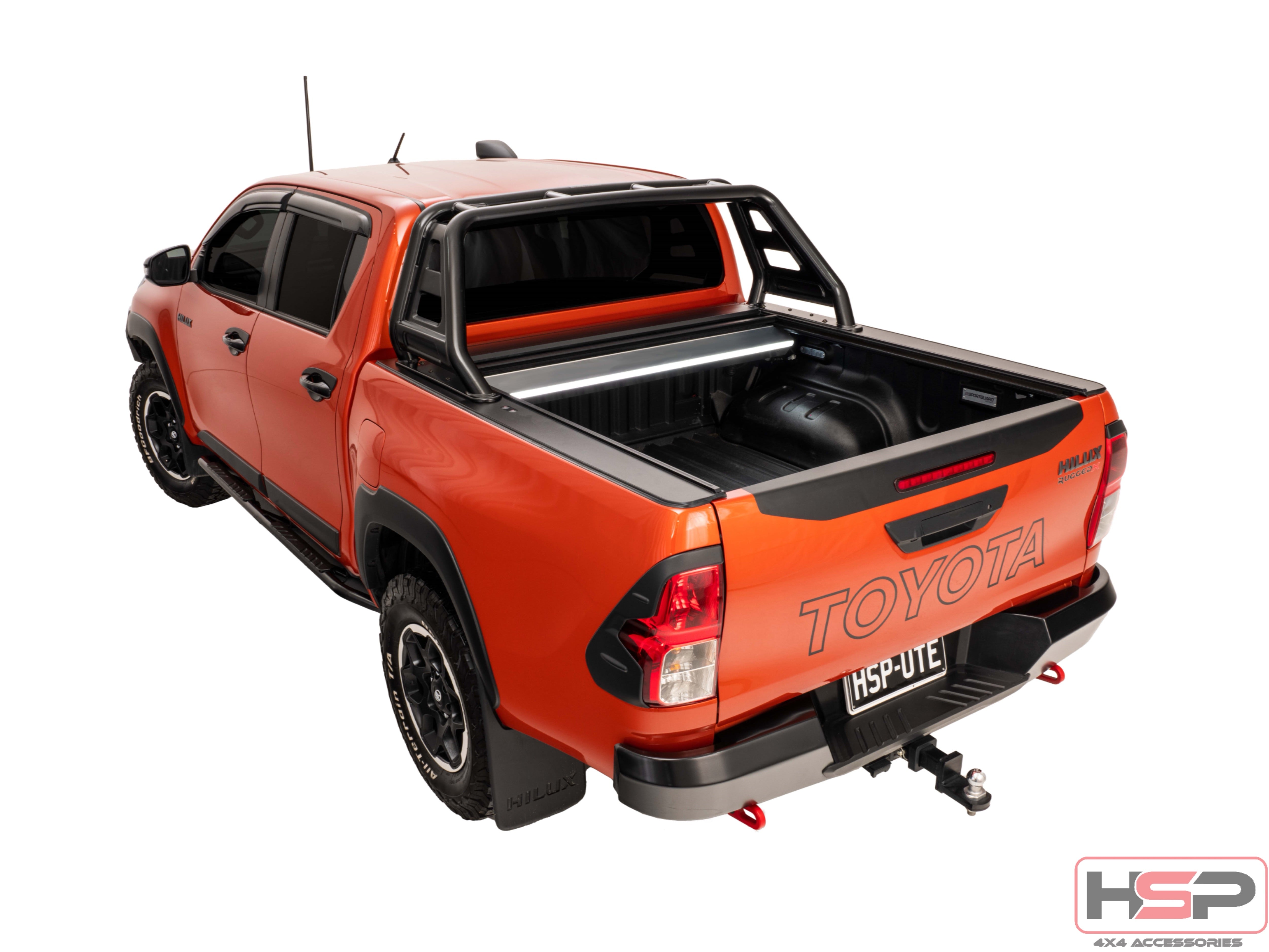 HSP Retractable Tonneau — HSP Retractable Tonneau for Toyota Hilux Revo (A-Deck) — Rugged X Sports Bar