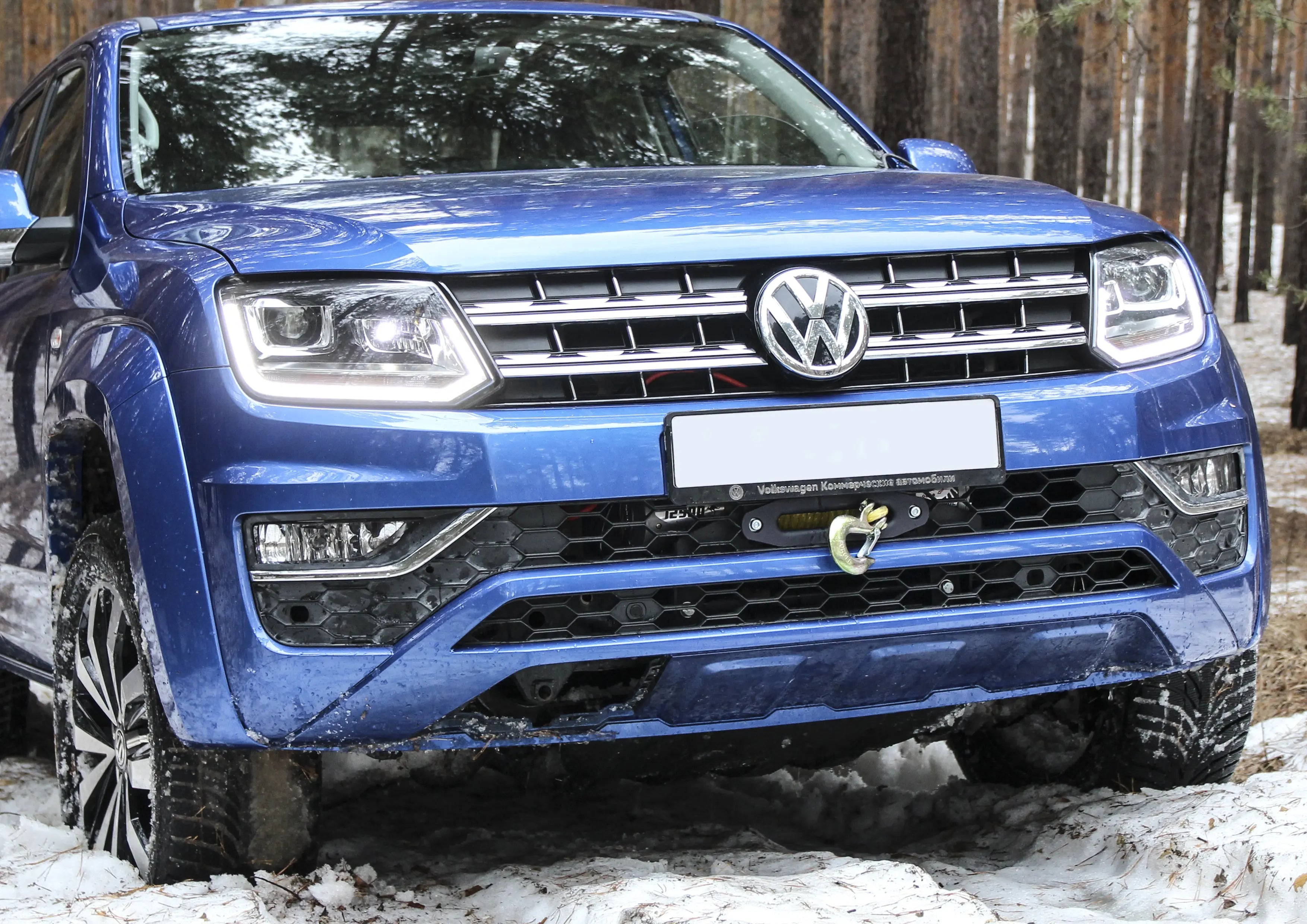 Hidden Winch Mount for VW Amarok (2010-2016; 2016-) + fitting kit RIVAL