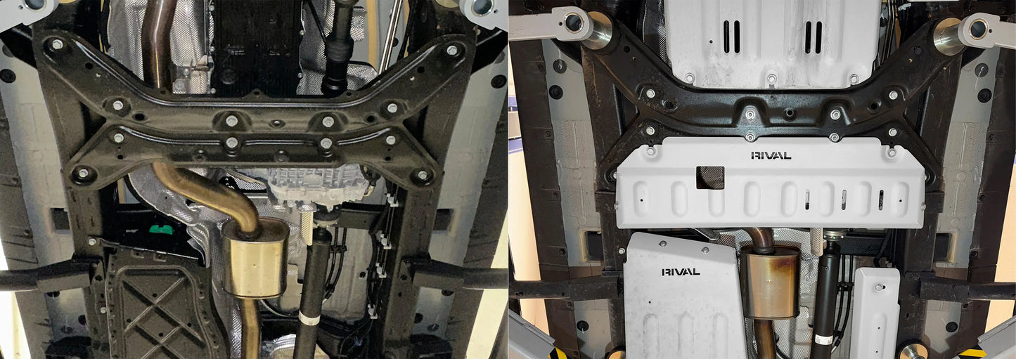 Ineos Grenadier 3.0, 3.0D; At; 4Wd (2023–Present) 4x4 Transfer Case Bash Plate – Aluminium + Fitting Kit RIVAL