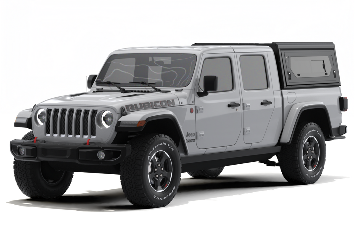 Alu-Cab Contour Canopy for Jeep Gladiator fitted to Jeep Gladiator — Rival 4x4 Australia