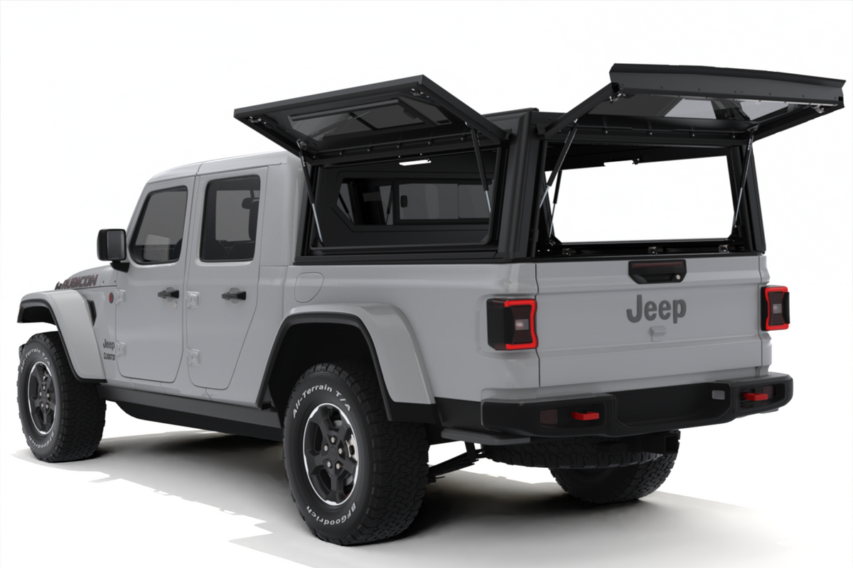 Alu-Cab Contour Canopy for Jeep Gladiator fitted to Jeep Gladiator — Rival 4x4 Australia