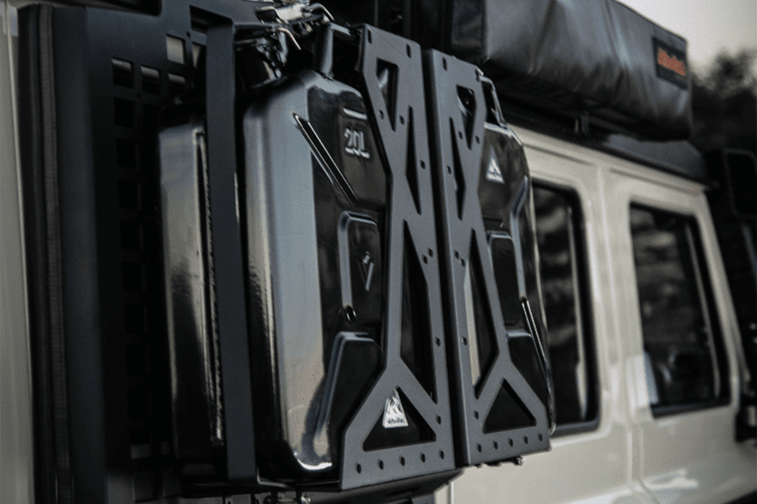 Alu-Cab Jerry Can Holder — genuine product, Rival 4x4 Australia