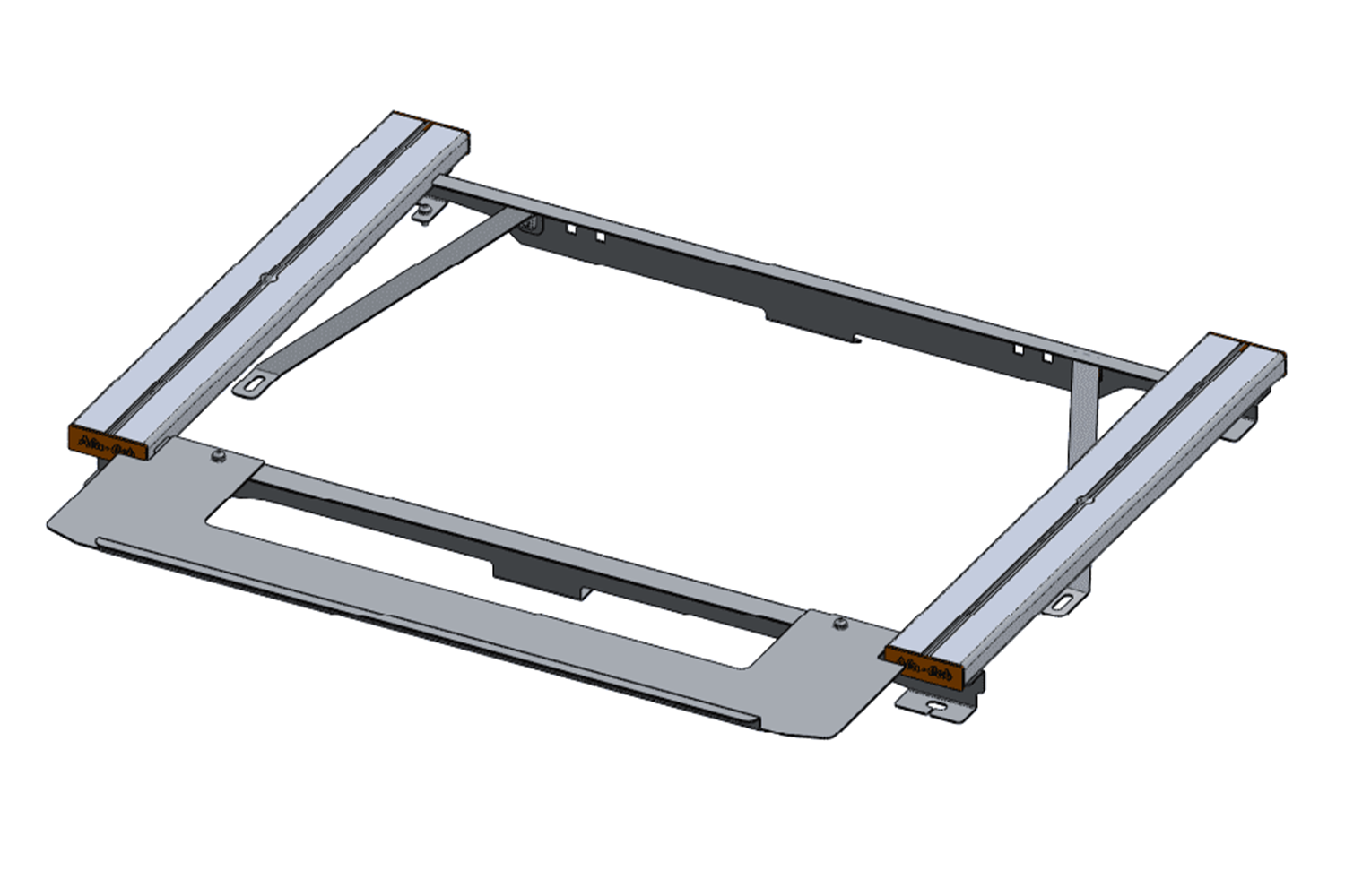 Alu-Cab Jimny Drawer System Mounting Frame fitted to Suzuki Jimny — Rival 4x4 Australia