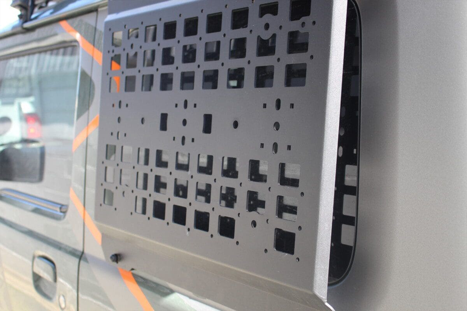 Alu-Cab Jimny Exterior Molle Plate fitted to Suzuki Jimny — Rival 4x4 Australia