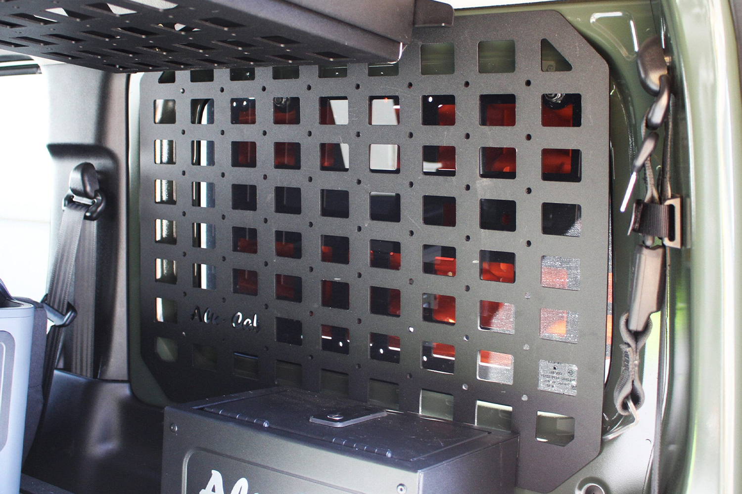 Alu-Cab Jimny Interior Molle Plate fitted to Suzuki Jimny — Rival 4x4 Australia