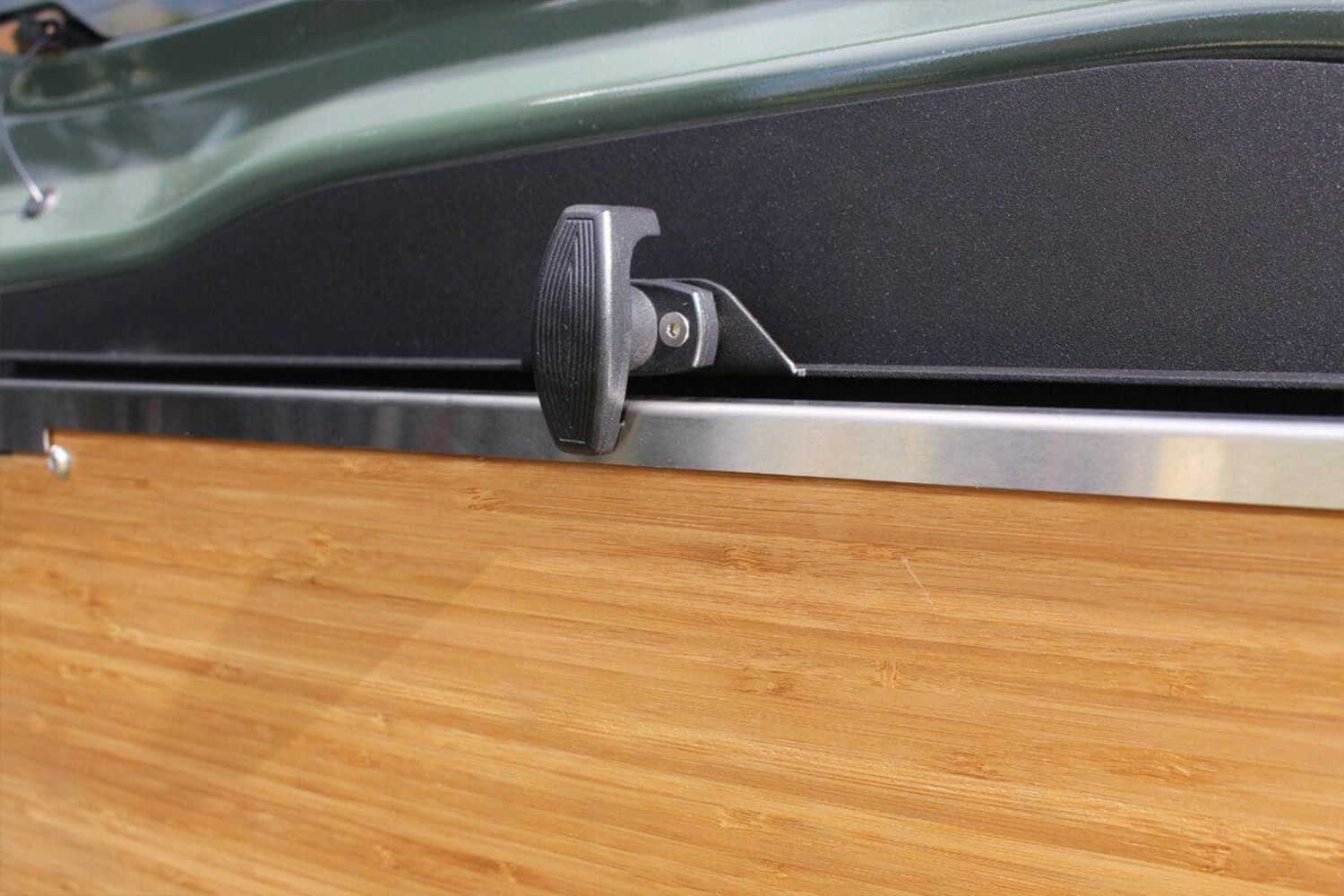 Alu-Cab Jimny Rear Door Drop Down Table fitted to Suzuki Jimny — Rival 4x4 Australia