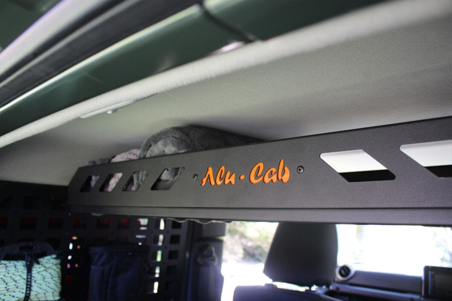 Alu-Cab Jimny In-Cabin Cargo Rack fitted to Suzuki Jimny — Rival 4x4 Australia