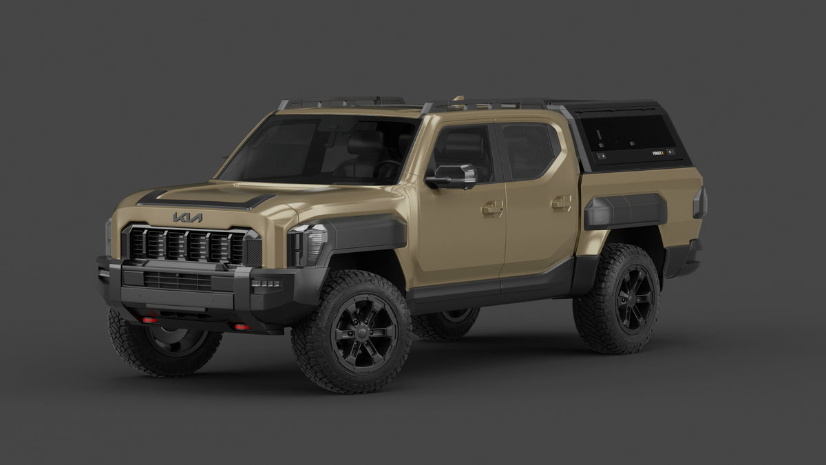 ForgedX Aluminium Ute Canopy - to suit Kia Tasman 2025-on - RIVAL 4x4 Australia