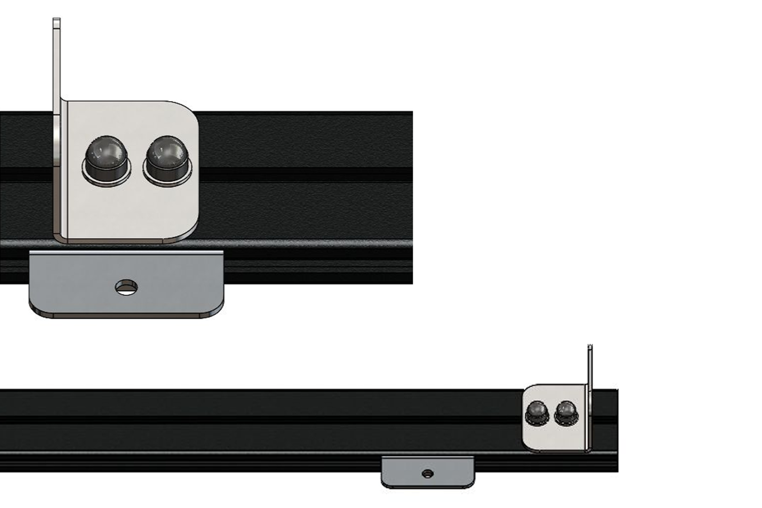 Alu-Cab LT-50 to Alu-Cab Load Bar Mounting Brackets — genuine product, Rival 4x4 Australia
