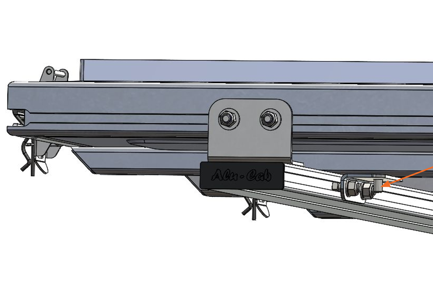Alu-Cab LT-50 to Alu-Cab Load Bar Mounting Brackets — genuine product, Rival 4x4 Australia