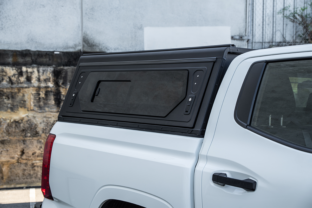 Alu-Cab Contour Canopy for Mitsubishi MV Triton fitted to Mitsubishi Triton — Rival 4x4 Australia