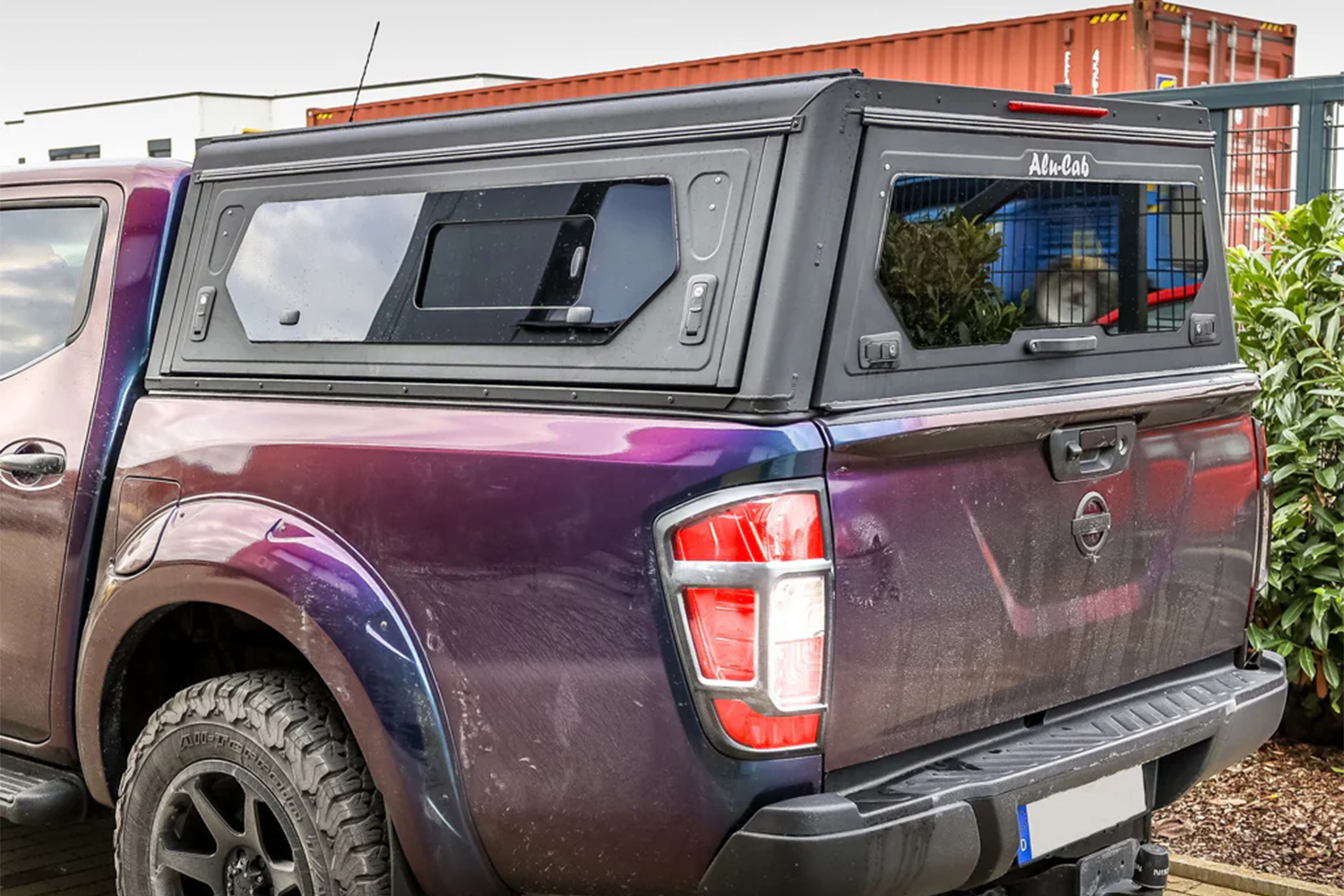 Alu-Cab Contour Canopy for Nissan Navara NP300 2021+ fitted to Nissan Navara — Rival 4x4 Australia