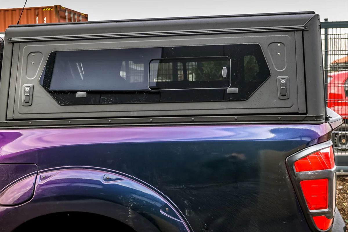 Alu-Cab Contour Canopy for Nissan Navara NP300 2021+ fitted to Nissan Navara — Rival 4x4 Australia