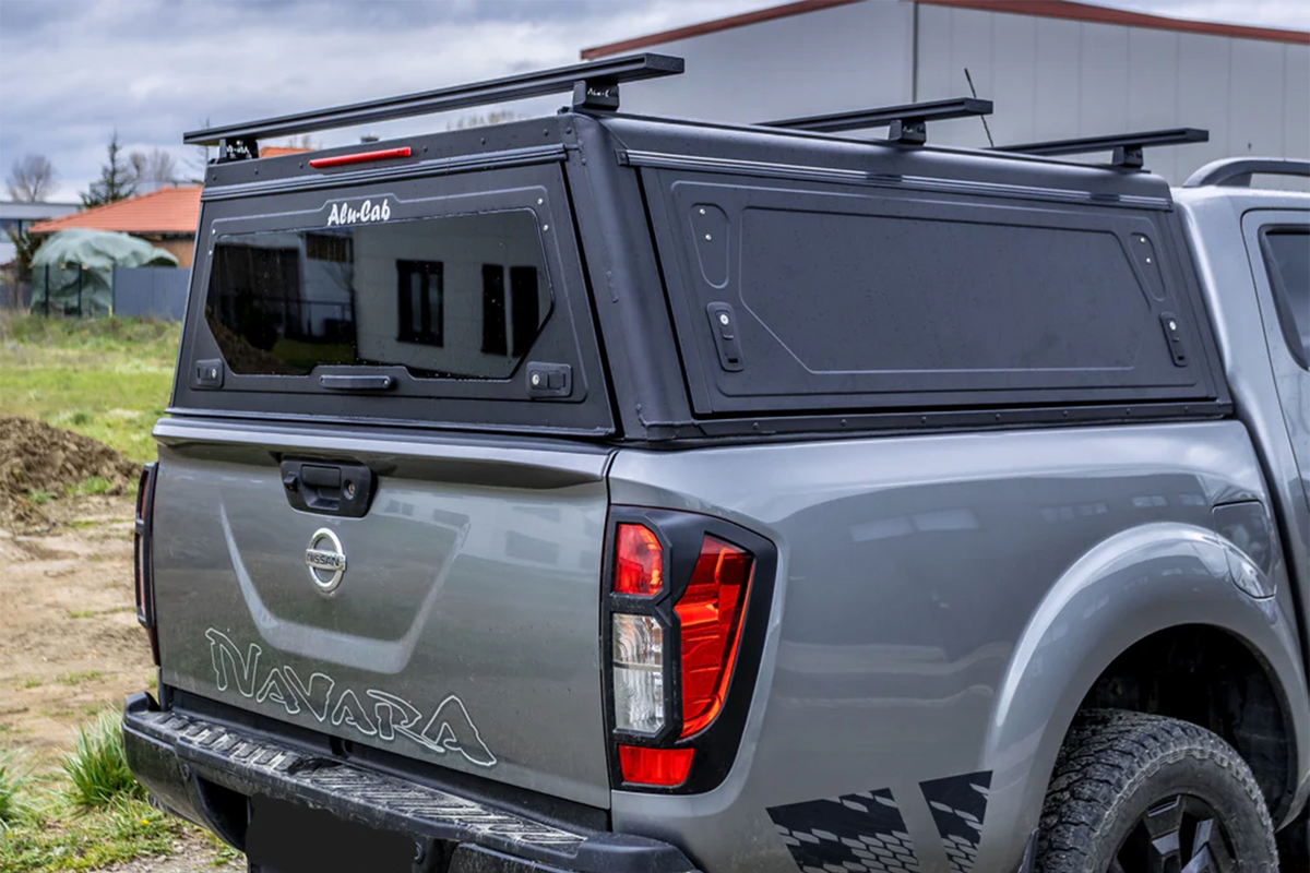 Alu-Cab Contour Canopy for Nissan Navara NP300 2021+ fitted to Nissan Navara — Rival 4x4 Australia