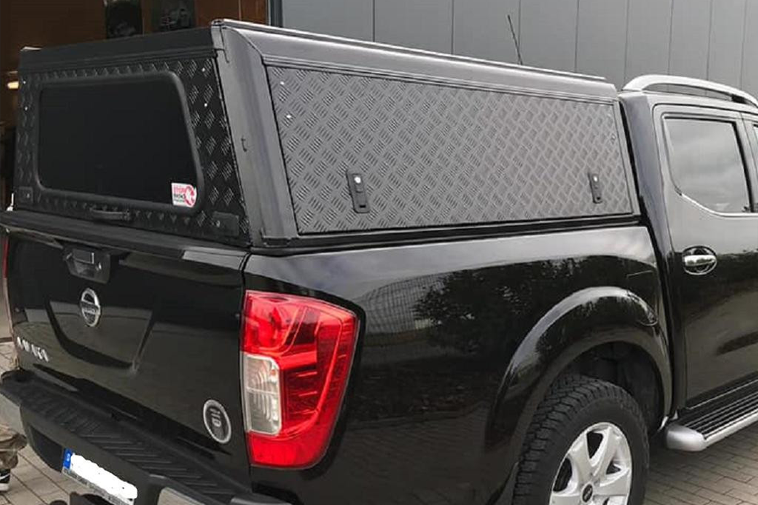 Alu-Cab Explorer Canopy for Nissan Navara D40 fitted to Nissan Navara — Rival 4x4 Australia