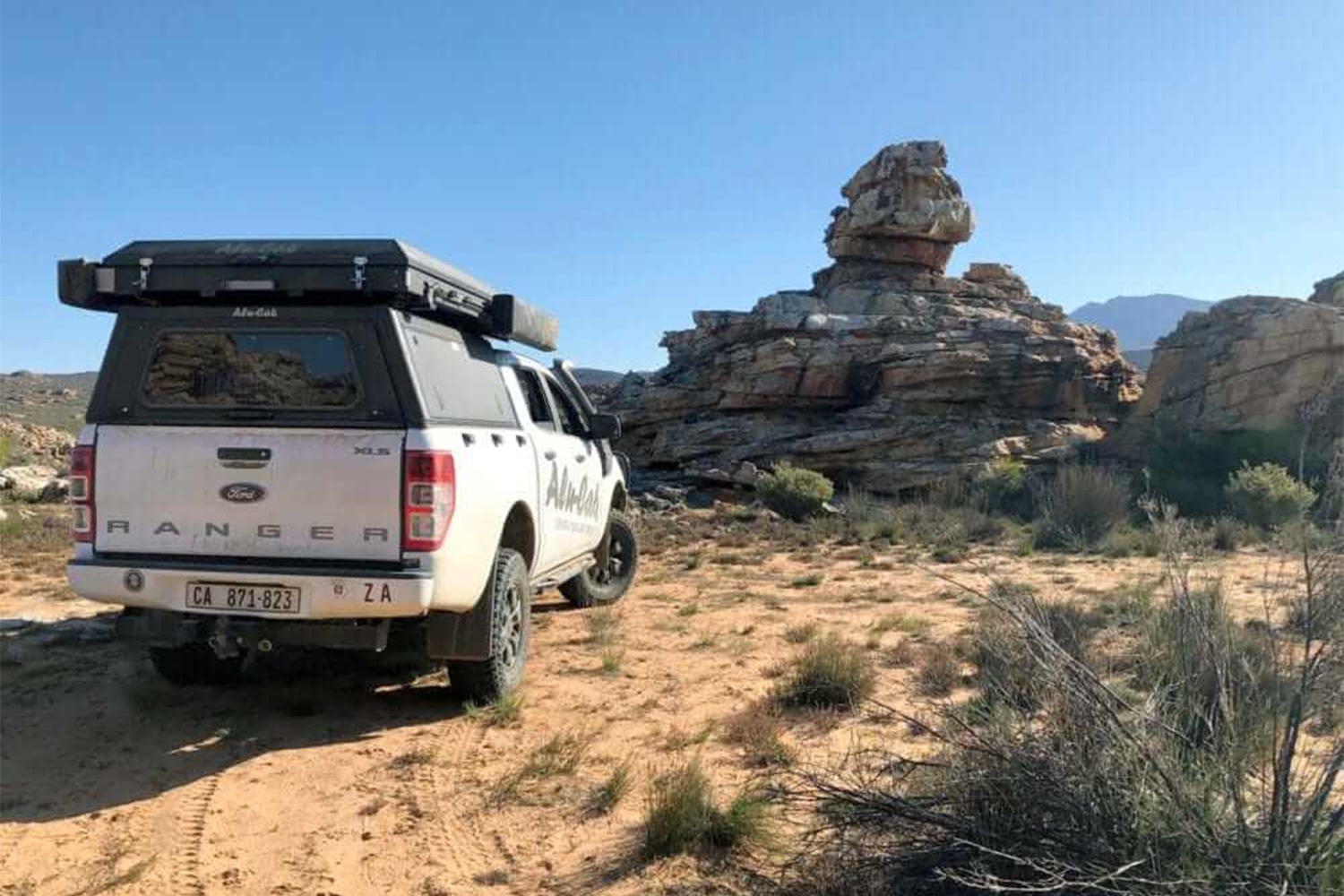 Alu-Cab Explorer Canopy for Ford PX Ranger & Mazda BT-50 (2012-2019) fitted to Ford Ranger — Rival 4x4 Australia