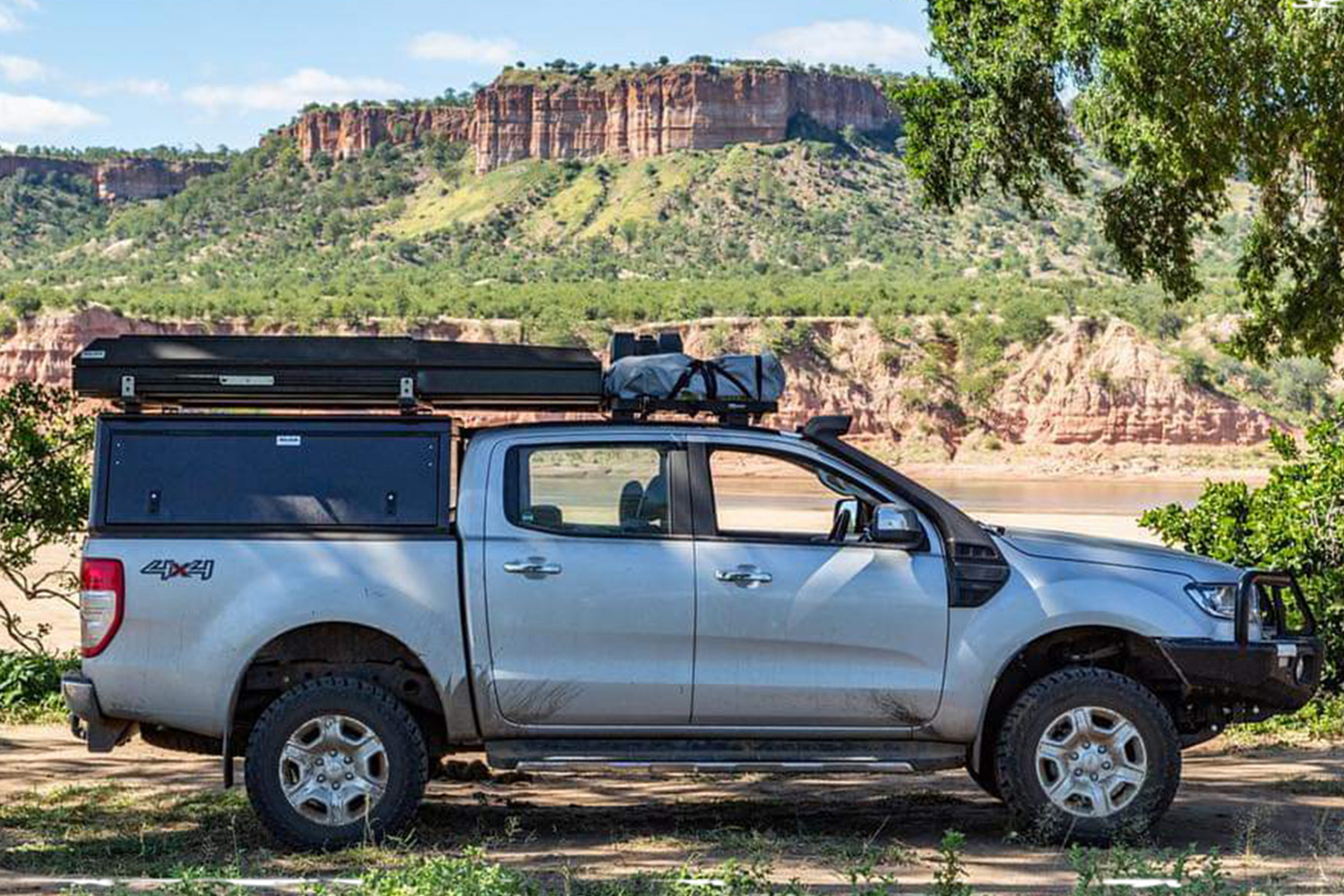 Alu-Cab Explorer Canopy for Ford PX Ranger & Mazda BT-50 (2012-2019) fitted to Ford Ranger — Rival 4x4 Australia