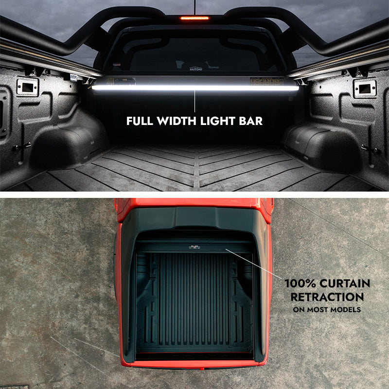 HSP Retractable Tonneau for Isuzu D-Max Gen 3 (2020+) — Extended Sports Bar / Genuine Sports Bar / Extended Cab - main product view