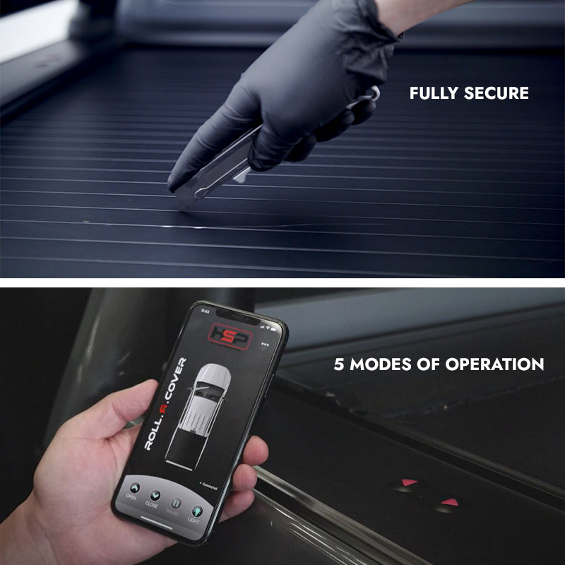 HSP Retractable Tonneau for Mitsubishi Triton MV (2024+) — No Sports Bar - fitted view