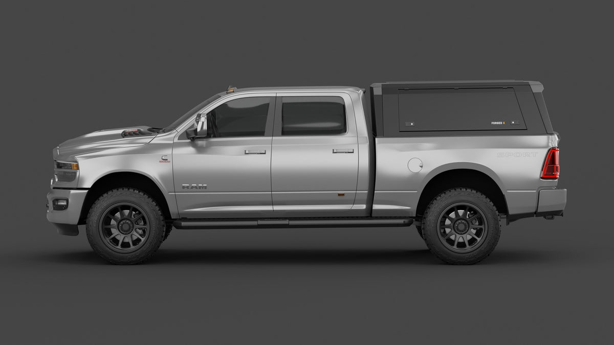 Ram 2500 DJ 6'4" aluminium ute canopy – solid sides