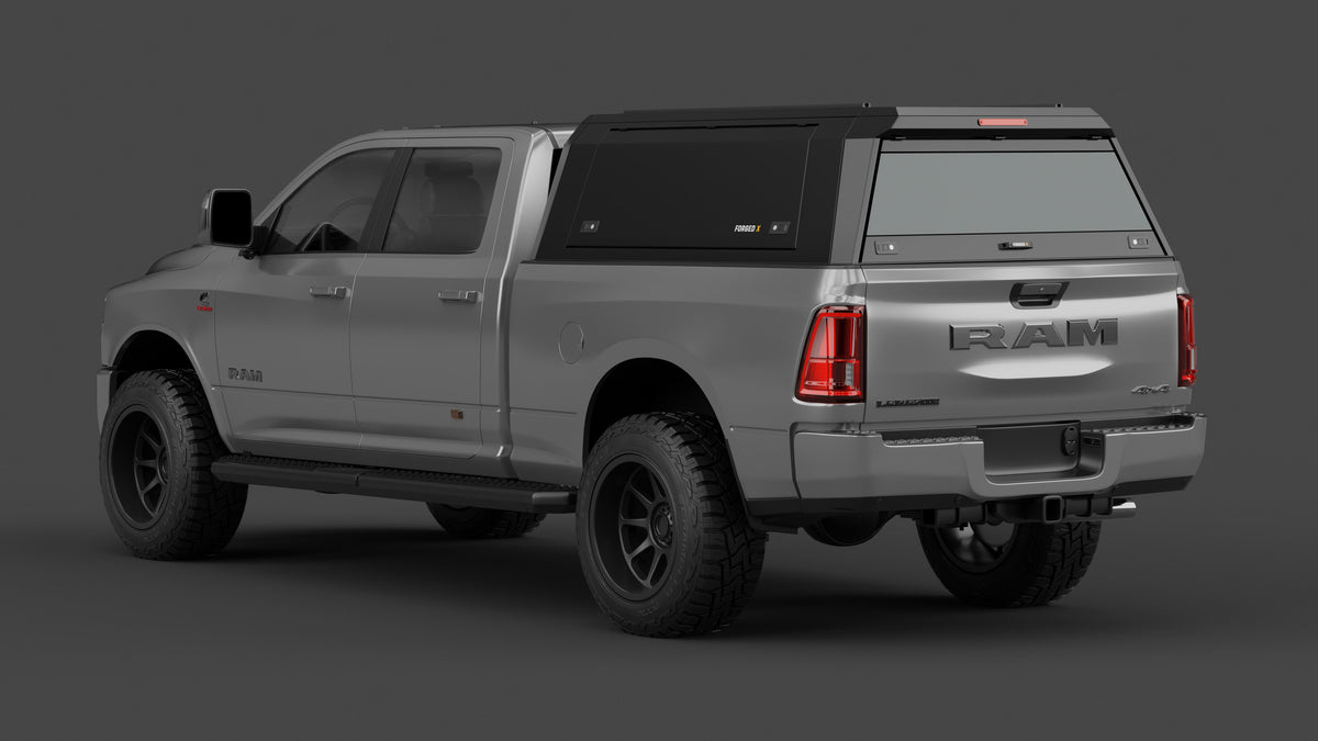 Ram 2500 DJ 6'4" aluminium ute canopy – solid sides