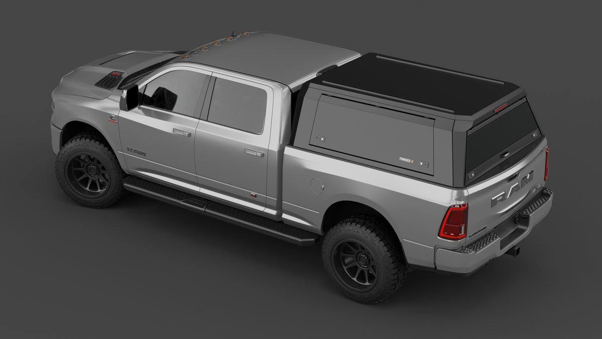 Ram 2500 DJ 6'4" aluminium ute canopy – solid sides