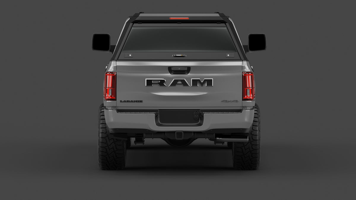 Ram 2500 DJ 6'4" aluminium ute canopy – with sliding dog windows