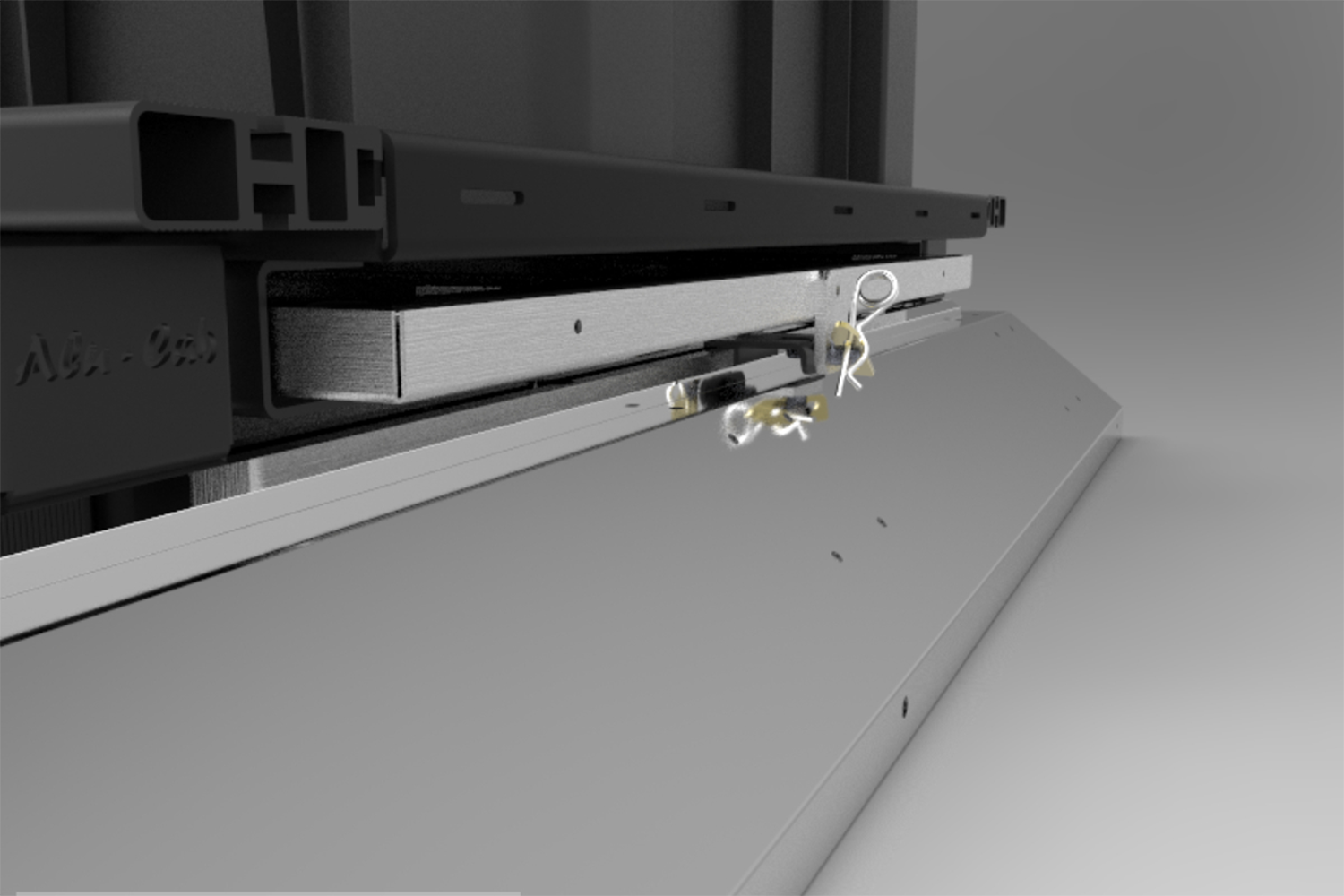 Alu-Cab Roof Rack Tray Table Bracket — genuine product, Rival 4x4 Australia
