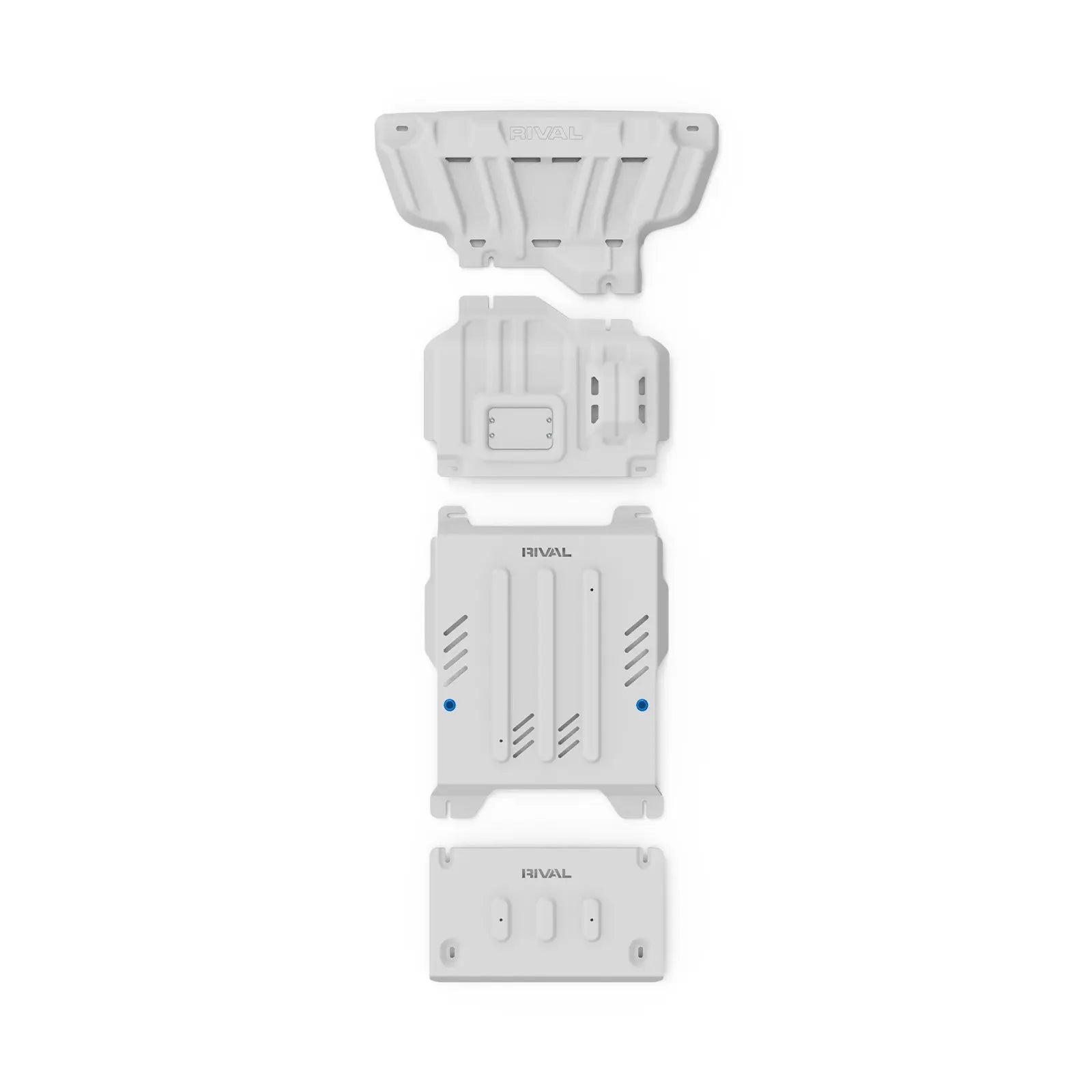 Set of 4 Aluminum Bash Plates Ford Ranger Next Gen / Ford Everest Next Gen / Amarok (2023-Present) RIVAL