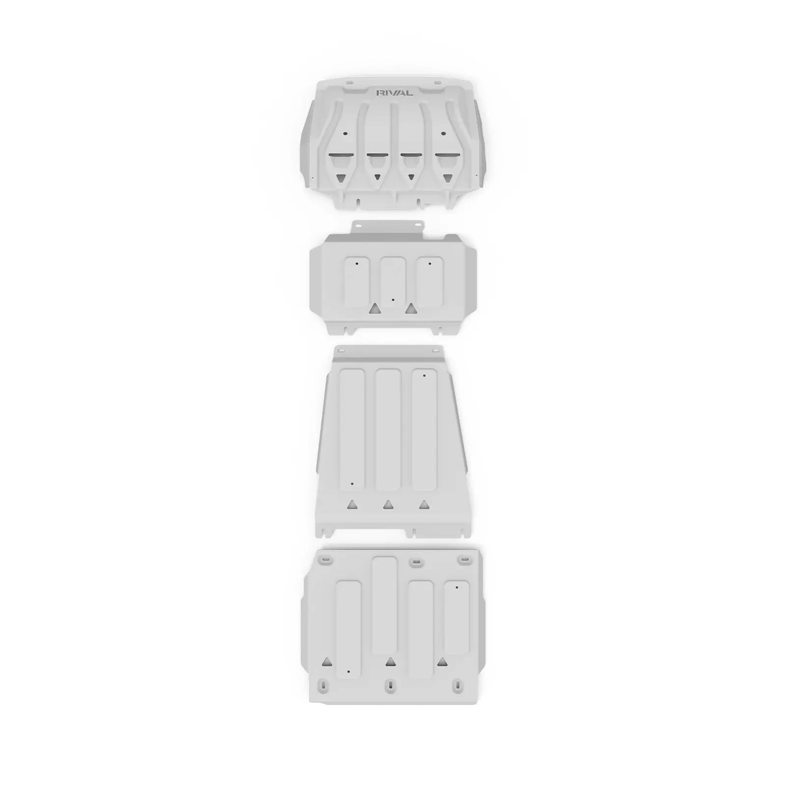 Set of 4 Aluminum Bash Plates Ford Ranger PX1/PX2/PX3 (2012–2022) RIVAL