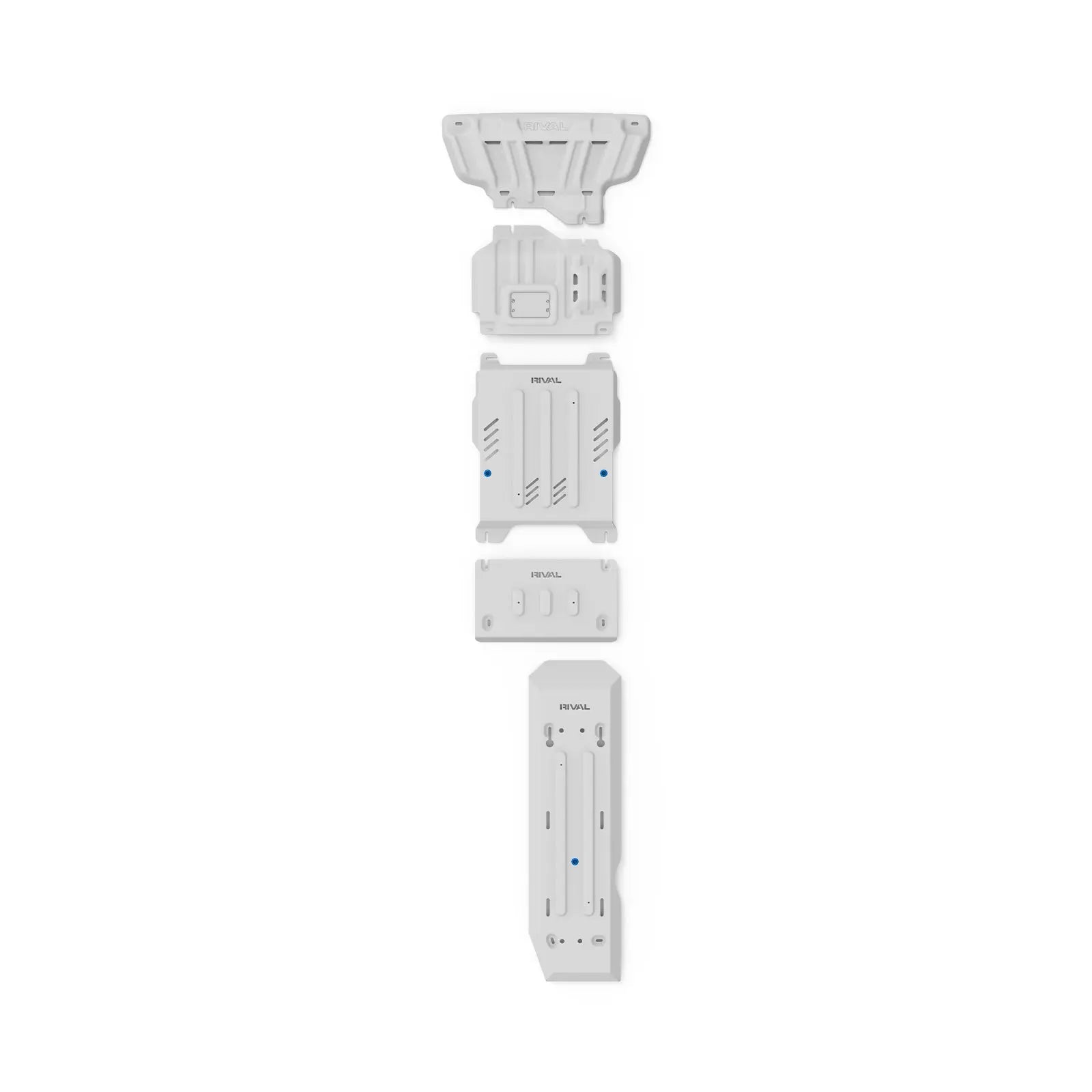 Set of 5 Aluminum Bash Plates Ford Ranger Next Gen / Amarok (2023-Present) RIVAL
