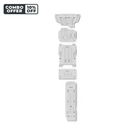 Set of 5 Aluminum Bash Plates Ford Ranger Next Gen / Ford Everest Next Gen / Amarok (2023-Present) RIVAL 4x4 Australia