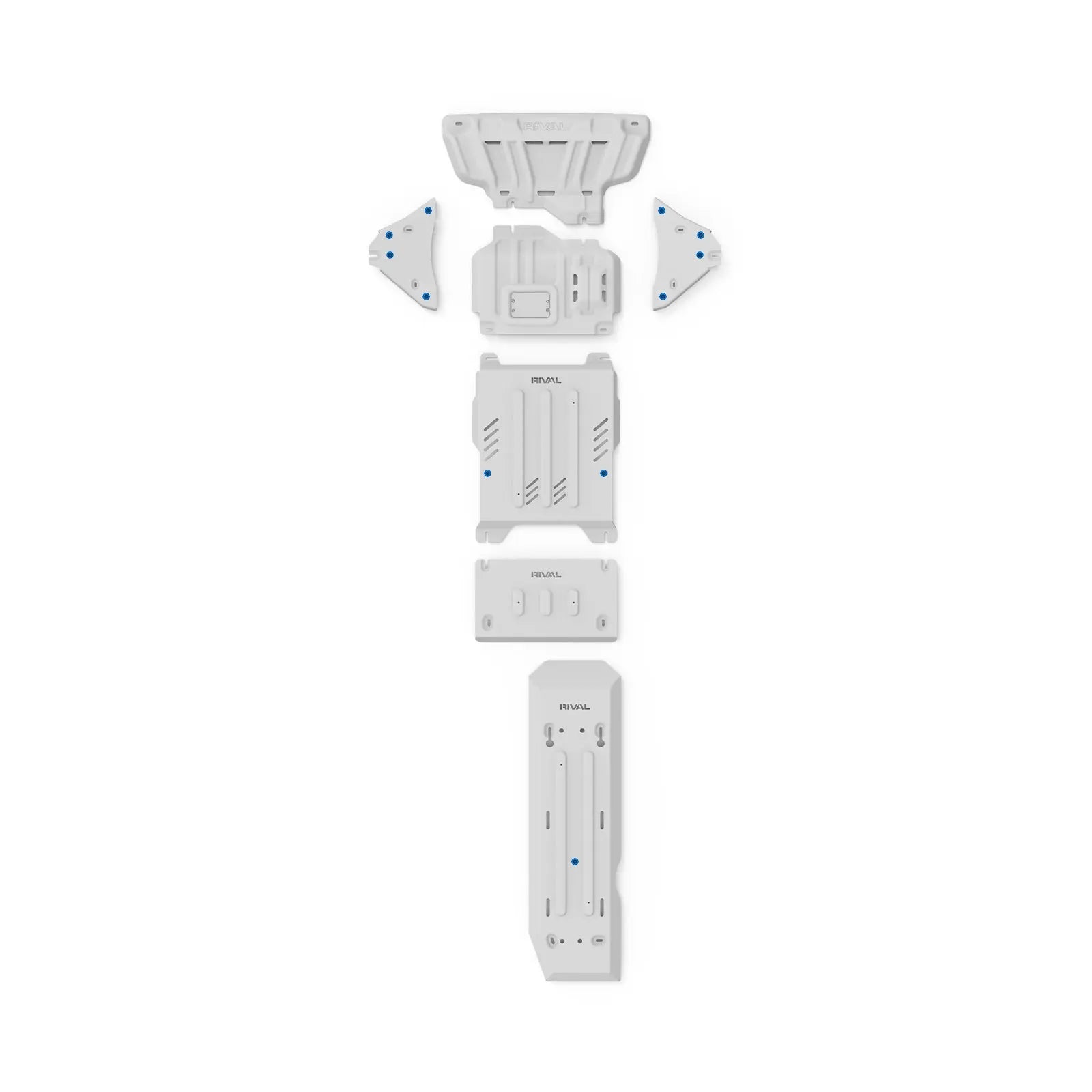 Set of 6 Aluminum Bash Plates Ford Ranger Next Gen / Ford Everest Next Gen / Amarok (2023-Present) RIVAL